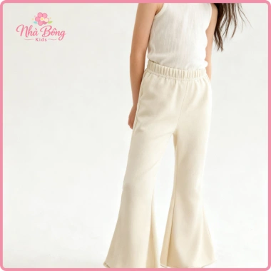Quần Jeans Ống Loe Bé Gái Dáng Ôm Vải Bò Mềm Mịn Co Giãn Nhẹ Kids Giá 108k