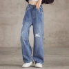 Quần jeans ống rộng size đại cho bé 25-45kg chất denim giá chỉ 137.400đ