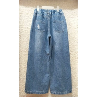 Quần jeans ống rộng size đại cho bé 25-45kg chất denim giá chỉ 137.400đ 3