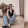 Quần Jeans Ống Rộng Thêu Nổi Hàng Quảng Châu - Hot Trend Giá 330k 6
