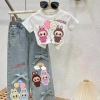 Quần jeans ống rộng trẻ em mùa hè - Thoáng mát, LeTong, giảm giá 22% 7