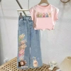 Quần jeans ống rộng trẻ em mùa hè - Thoáng mát, LeTong, giảm giá 22% 8