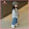 Quần Jeans Ống Suông Bé Gái Lưng Thun Gấu Phối Ren Vải Bò Mềm Mịn Giá 202.000đ 2