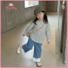 Quần Jeans Ống Suông Bé Gái Lưng Thun Gấu Phối Ren Vải Bò Mềm Mịn Giá 202.000đ 3