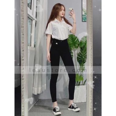 Quần Jeans Skinny Đen 9 Tấc Dài - Giá Giảm 360k, Phong Cách Tự Tin