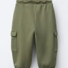 Quần jogger bé trai BabyloveG QN008 nỉ thu đông, túi hộp, co giãn nhẹ, giảm giá 4