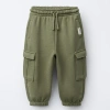 Quần jogger bé trai BabyloveGO nỉ thu đông giãn nhẹ, túi hộp, 1-10 tuổi, 179.000đ