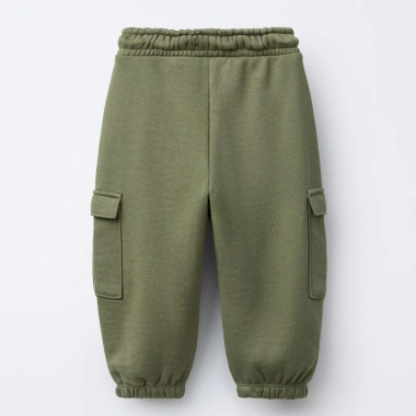 Quần jogger bé trai BabyloveGO nỉ thu đông giãn nhẹ, túi hộp, 1-10 tuổi, 179.000đ 2