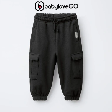 Quần jogger bé trai BabyloveGO nỉ thu đông giãn nhẹ, túi hộp, 1-10 tuổi, 179.000đ 8