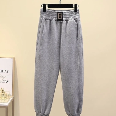 Quần jogger bo gấu unisex logo chữ B - Hàng Quảng Châu cao cấp, chỉ 114.000 dong 7