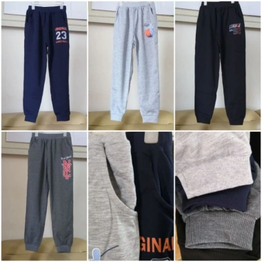 Quần jogger bo gấu vải cotton da cá size đại cho bé 20-48kg giá ưu đãi 64.500₫