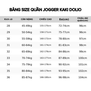 Quần Jogger Nam DOLIO Kaki Co Giãn Cotton Dày Mềm - Lưng Thun Dây Rút Bo Gấu, Giá chỉ 189.000 VND 2 Quần Jogger Nam DOLIO Kaki Co Giãn Cotton Dày Mềm - Lưng Thun Dây Rút Bo Gấu, Giá chỉ 189.000 VND 2