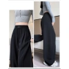 Quần Jogger Nỉ Ống Rộng Nữ Unisex, Mềm Không Bai Xù, Streetwear Hàn Quốc 2