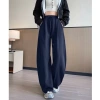 Quần Jogger Nỉ Ống Rộng Nữ Unisex, Mềm Không Bai Xù, Streetwear Hàn Quốc 8