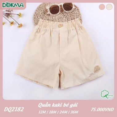 Quần Kaki Bé Trai và Bé Gái Dokma DQ2.182-2.210 9-13kg 9-36M Giá Chỉ 75.000 6