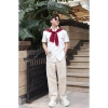 Quần kaki form rộng POLI dày dặn, co giản thoải mái - Giá chỉ 792.000₫ 7