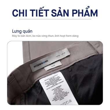 Quần Kaki Nam ICONDENIM Ống Ôm Slim Form - Giá 369.000 VND, denim co giãn, thời trang hiện đại 5