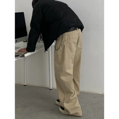 Quần Kaki Nam Ống Rộng Baggy Jiamu Studio - Streetwear Hàn Quốc, Giá ưu đãi 615k 6 Quần Kaki Nam Ống Rộng Baggy Jiamu Studio - Streetwear Hàn Quốc, Giá ưu đãi 615k 6