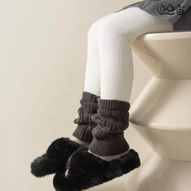 Quần legging bé gái mùa đông ấm áp, tất lông cừu dày, khâu giả hai mảnh phong cách Hàn Quốc Giá 292.539 VND 4