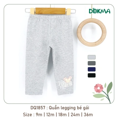 Quần Legging Chữ và Nơ Xinh Đáng Yêu 8-13kg cho Bé Gái DOKMA DQ1.857 Giá 69.000đ 2
