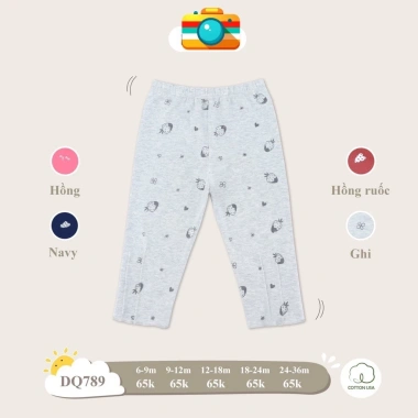 Quần Legging Chữ và Nơ Xinh Đáng Yêu 8-13kg cho Bé Gái DOKMA DQ1.857 Giá 69.000đ 9