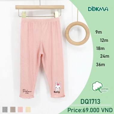 Quần Legging Chữ và Nơ Xinh Đáng Yêu 8-13kg cho Bé Gái DOKMA DQ1.857 Giá 69.000đ 10