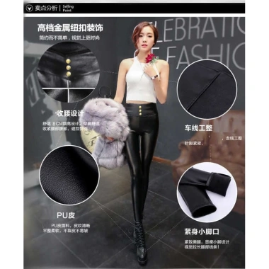 Quần Legging Dài Da PU Lót Lông Cừu Chống Nước Cạp Cao Cho Nữ - Giảm 18% Còn 129.599đ 5 Quần Legging Dài Da PU Lót Lông Cừu Chống Nước Cạp Cao Cho Nữ - Giảm 18% Còn 129.599đ 5