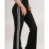 Quần Legging Gym Yoga Nữ UNIQ Cool Peel Cạp Cao Ống Loe Sọc Trắng Thoáng Mát, Đàn Hồi Dễ Dàng, Giá Ưu Đãi 236k