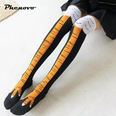 Quần legging họa tiết chân gà, đầu gối cao, phù hợp cosplay Halloween, 59.400₫ 4