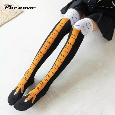 Quần legging họa tiết chân gà, đầu gối cao, phù hợp cosplay Halloween, 59.400₫ 8