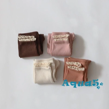 Quần legging mềm phối ren thời trang bé gái Giá ưu đãi 123.768₫