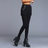 Quần Legging Ngắn Eo Cao Co Giãn Giả Váy Lót Lông Cừu Dày Hai Lớp Nữ Sale 23% 7