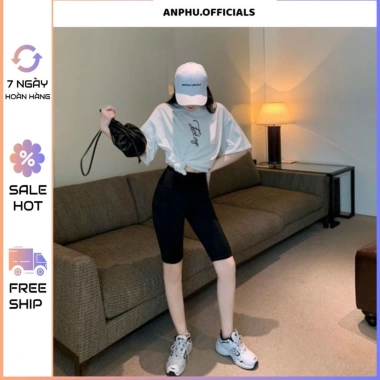 Quần Legging Ngố Đùi Nâng Mông Co Giãn Dày Mịn Freesize Quần Legging Ngố Đùi Nâng Mông Co Giãn Dày Mịn Freesize
