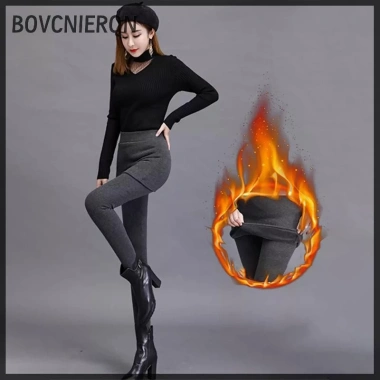 Quần Legging Nữ Họa Tiết Giả Yếm Co Dãn Ấm Áp - Giảm Giá Đến 180.252₫