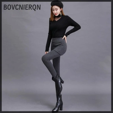 Quần Legging Nữ Họa Tiết Giả Yếm Co Dãn Ấm Áp - Giảm Giá Đến 180.252₫