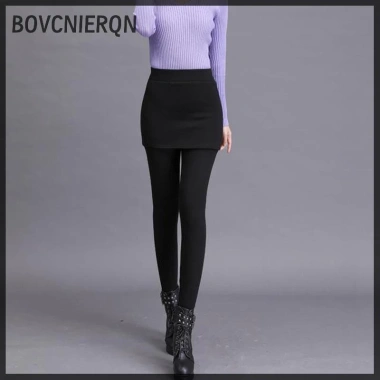 Quần Legging Nữ Họa Tiết Giả Yếm Co Dãn Ấm Áp - Giảm Giá Đến 180.252₫