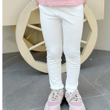 Quần legging thu đông bé gái vải len tăm gỗ sồi mềm mại, giữ ấm, size 9‑50kg 10