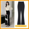 Quần loe cotton nữ lưng cao, co dãn, túi tiện, chân tôn dáng - Giá 71.099₫