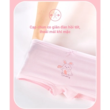 Quần lót bé gái BabyloveGO 5 chip đùi cotton mềm mịn, thoáng mát, giá 59.000 VND 6