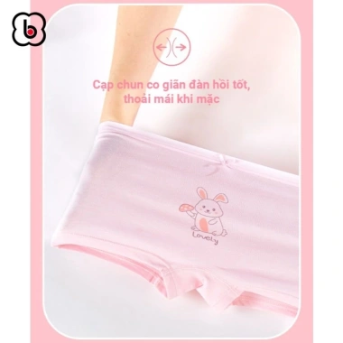 Quần lót bé gái BabyloveGO 5 chip đùi cotton mềm mịn, thông mát NT601 - 49.000đ 7