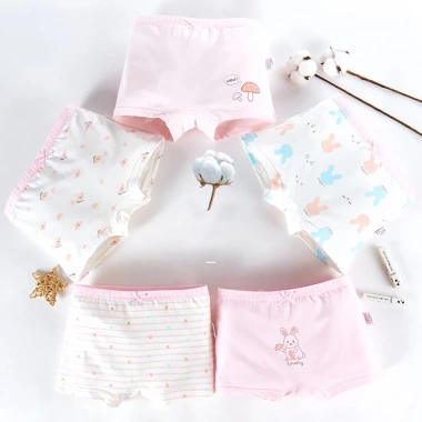 Quần lót bé gái BabyloveGO 5 chip đùi cotton mềm mịn, thông mát NT601 - 49.000đ 10