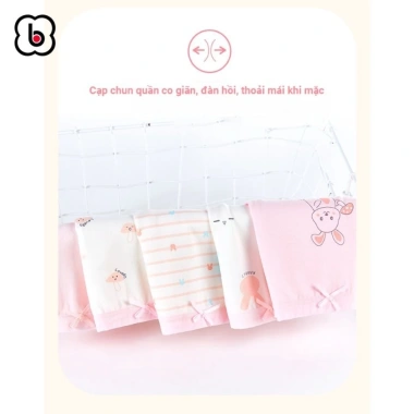 Quần lót bé gái BabyloveGO NT602 chất cotton mềm, thấm mồ hôi, giảm giá 45.000₫ 3