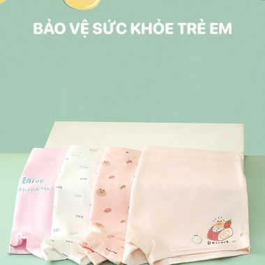 Quần lót bé gái BabyloveGO set 4 chiếc cotton mềm mịn thoáng mát 1-10 tuổi NT743 49.000 2