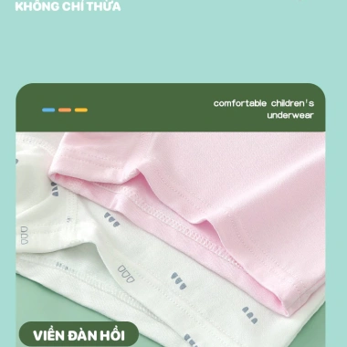 Quần lót bé gái BabyloveGO set 4 chiếc cotton mềm mịn thoáng mát 1-10 tuổi NT743 49.000 6