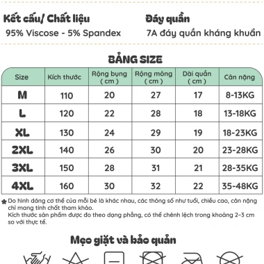 Quần lót bé gái BabyloveGO set 4 chiếc cotton mềm mịn thoáng mát 1-10 tuổi NT743 49.000 9