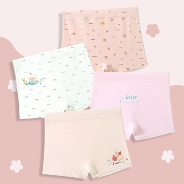 Quần lót bé gái BabyloveGO set 4 chiếc cotton mềm mịn thoáng mát 1-10 tuổi NT743 49.000 10