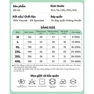 Quần lót bé gái BabyloveGO set chip đùi cotton mềm thoáng mát NT740 - 59.000₫ 9