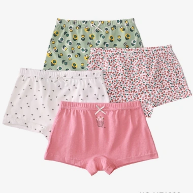 Quần Lót Bé Gái Dáng Đùi Cotton Co Giãn Họa Tiết Dễ Thương Mềm Thoáng Khí 133k 8