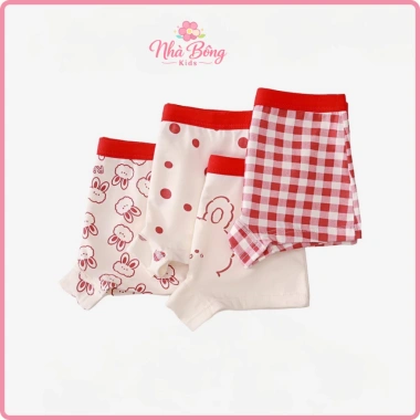 Quần Lót Bé Gái Dáng Đùi Họa Tiết Dễ Thương Cotton Mềm Mịn Thoáng Mát 133k Kids 3