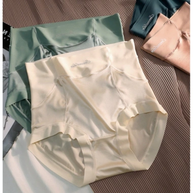 Quần Lót Cạp Cao Gen Bụng Su Lụa Satin Không Lộ Viền, Hỗ Trợ Vòng Eo Mảnh A154 3 Quần Lót Cạp Cao Gen Bụng Su Lụa Satin Không Lộ Viền, Hỗ Trợ Vòng Eo Mảnh A154 3